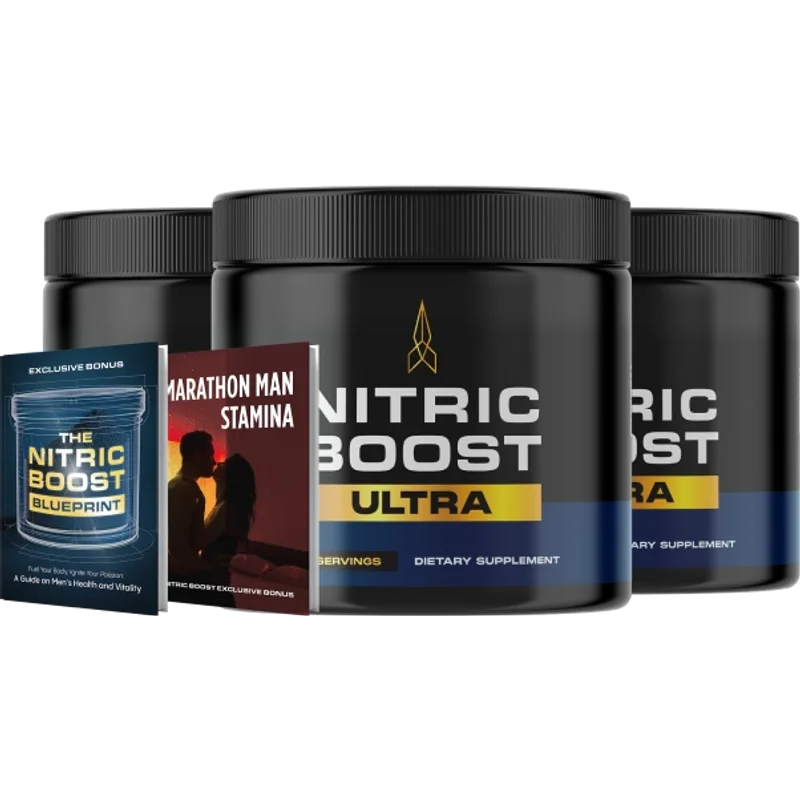 Nitric Boost Ultra Men's Wellness Supplement Bottle (3 Bottle / 90 Day Pack)